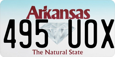 AR license plate 495UOX