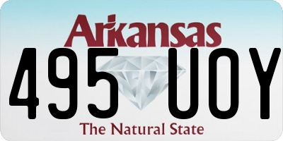 AR license plate 495UOY