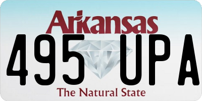 AR license plate 495UPA