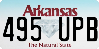 AR license plate 495UPB