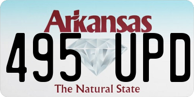 AR license plate 495UPD