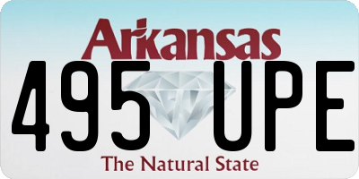 AR license plate 495UPE