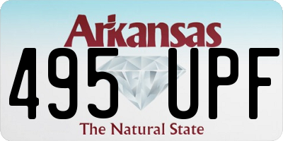 AR license plate 495UPF