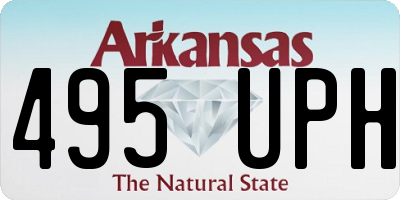 AR license plate 495UPH