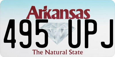 AR license plate 495UPJ