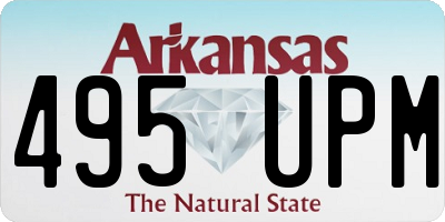 AR license plate 495UPM