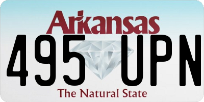 AR license plate 495UPN