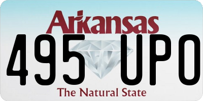 AR license plate 495UPO