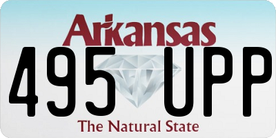 AR license plate 495UPP