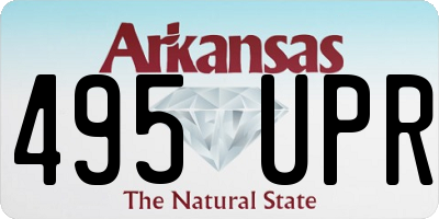 AR license plate 495UPR