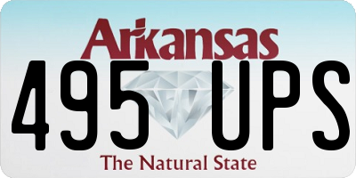 AR license plate 495UPS