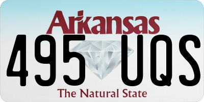 AR license plate 495UQS