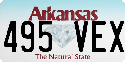 AR license plate 495VEX