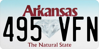 AR license plate 495VFN