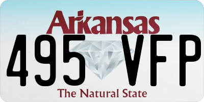 AR license plate 495VFP