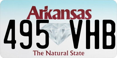 AR license plate 495VHB