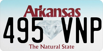 AR license plate 495VNP
