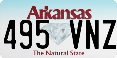 AR license plate 495VNZ