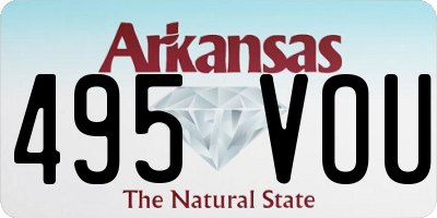 AR license plate 495VOU