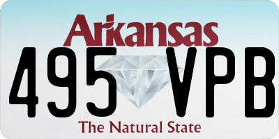 AR license plate 495VPB