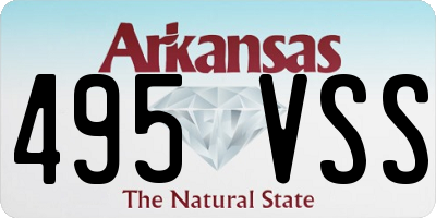 AR license plate 495VSS