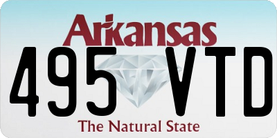 AR license plate 495VTD