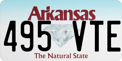 AR license plate 495VTE