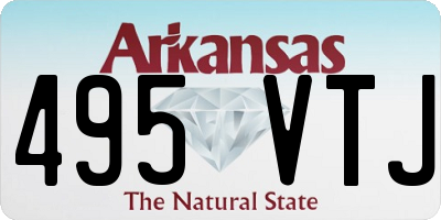 AR license plate 495VTJ