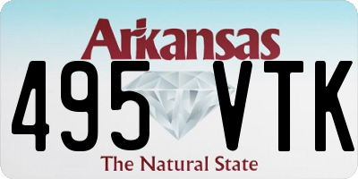 AR license plate 495VTK
