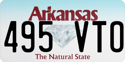 AR license plate 495VTO