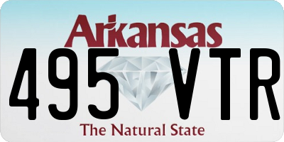 AR license plate 495VTR