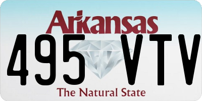 AR license plate 495VTV