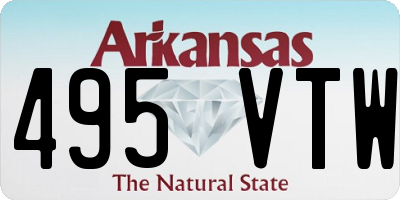 AR license plate 495VTW