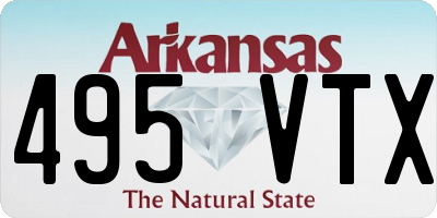 AR license plate 495VTX