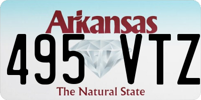 AR license plate 495VTZ