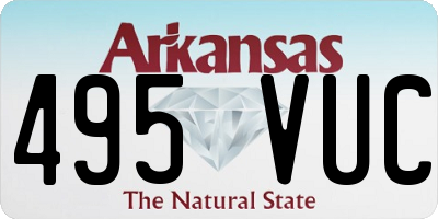 AR license plate 495VUC