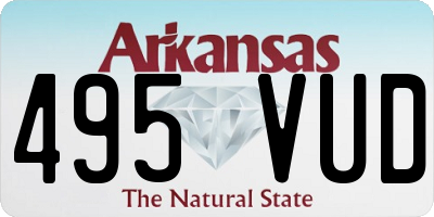 AR license plate 495VUD