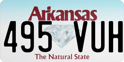 AR license plate 495VUH