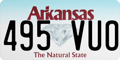AR license plate 495VUO
