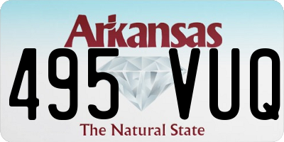 AR license plate 495VUQ