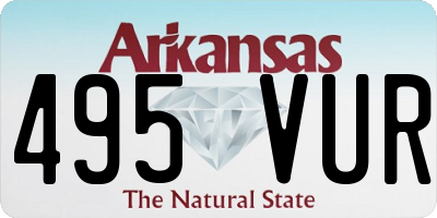 AR license plate 495VUR