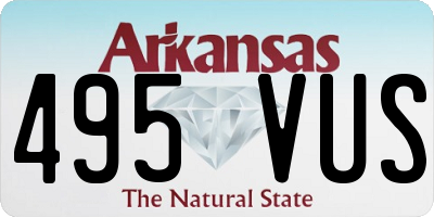 AR license plate 495VUS