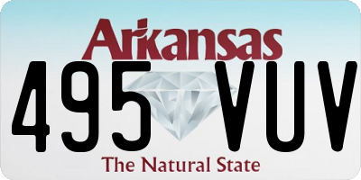 AR license plate 495VUV