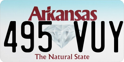 AR license plate 495VUY