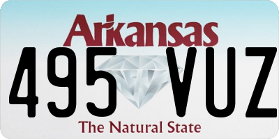 AR license plate 495VUZ
