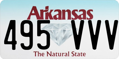 AR license plate 495VVV