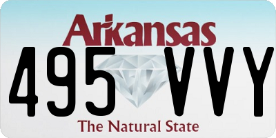 AR license plate 495VVY