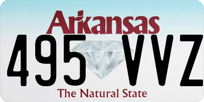 AR license plate 495VVZ