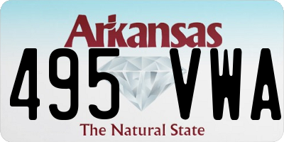 AR license plate 495VWA
