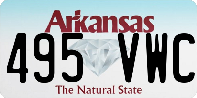 AR license plate 495VWC